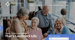 Desktop Screenshot of landmarkseniorliving.com