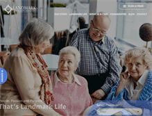 Tablet Screenshot of landmarkseniorliving.com